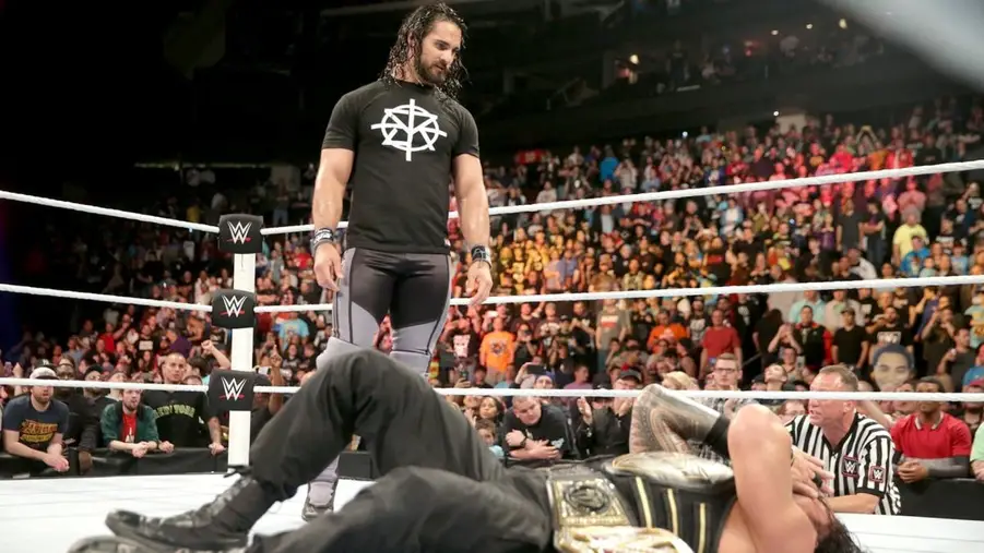 Seth rollins roman reigns wwe extreme rules 2016